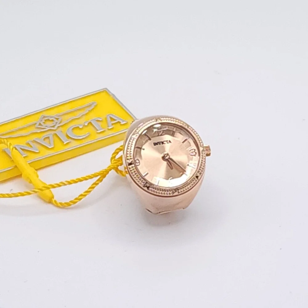 Invicta Mini Angel Musearc Rose Gold Ring Watch 50642